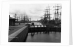 Sailing Ships in Swansea Docks by Anonymous
