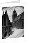 Hannover Town Hall and Church by Anonymous