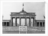 Brandenburg Gate, Berlin, 1966 by Anonymous