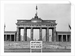 Brandenburg Gate, Berlin, 1966 by Anonymous