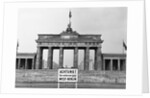 Brandenburg Gate, Berlin, 1966 by Anonymous