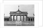 Brandenburg Gate, Berlin, 1966 by Anonymous