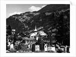 A Cemetery in Lauterbrunnen by Anonymous