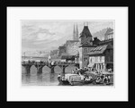 A River Scene at Basel by Anonymous