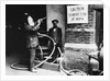 Construction Workers Spraying Cement on Roof with Concrete Gun by Anonymous
