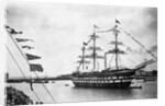 Cadets Man Yards of HMS Worcester by Anonymous