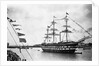 Cadets Man Yards of HMS Worcester by Anonymous