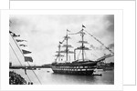 Cadets Man Yards of HMS Worcester by Anonymous