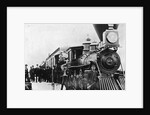 Men and Canadian Steam Locomotive by Anonymous