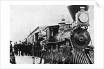 Men and Canadian Steam Locomotive by Anonymous