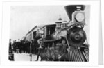 Men and Canadian Steam Locomotive by Anonymous