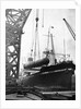 Crane Lifting Oil Refinery Tower from Cargo Ship by Anonymous