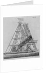 Illustration of Herschel's Giant Telescope by Anonymous