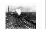 Steam Trains Depart from Newcastle Station by Anonymous