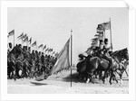 Egyptian Cavalry Rehearse Investiture Parade by Anonymous