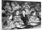 Artistic Etching Of Children At The Pantomime by Anonymous