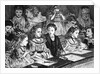 Artistic Etching Of Children At The Pantomime by Anonymous