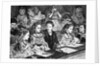 Artistic Etching Of Children At The Pantomime by Anonymous