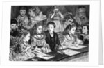 Artistic Etching Of Children At The Pantomime by Anonymous