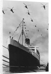 Helicopters Fly Over the Queen Mary by Anonymous