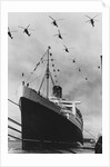 Helicopters Fly Over the Queen Mary by Anonymous