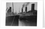 The Berengaria Sails Past the Olympic by Anonymous