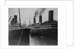 The Berengaria Sails Past the Olympic by Anonymous