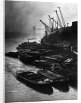 Barges Moored at Hays Wharf by Anonymous