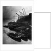 Barges Moored at Hays Wharf by Anonymous