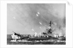 American LSM\R Launches Rockets at Okinawa by Anonymous