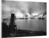 Coastal Naval Convoy at British Port, 1942 by Anonymous