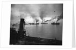 Coastal Naval Convoy at British Port, 1942 by Anonymous