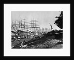 Sailing Ships Docked at Calcutta by Anonymous