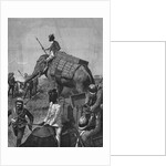 Elephant Battery at Action in Burma by Anonymous