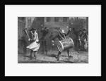 Christmas Musicians in the Rain by Anonymous