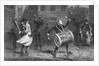 Christmas Musicians in the Rain by Anonymous