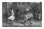 Christmas Musicians in the Rain by Anonymous