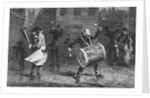 Christmas Musicians in the Rain by Anonymous
