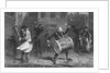 Christmas Musicians in the Rain by Anonymous