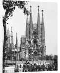 The Cathedral Of The Sagrada Familia In Barcelona, 1939. by Anonymous