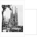 The Cathedral Of The Sagrada Familia In Barcelona, 1939. by Anonymous