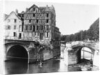 Destroyed Bridge at Meaux in France, ca. 1915 by Corbis