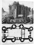 Bastille and Ground Plan by Anonymous
