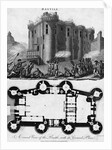 Bastille and Ground Plan by Anonymous