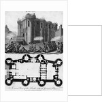 Bastille and Ground Plan by Anonymous