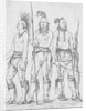 Three Osage Warriors by George Catlin