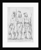 Three Osage Warriors by George Catlin