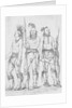 Three Osage Warriors by George Catlin