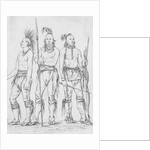 Three Osage Warriors by George Catlin