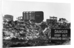 Warning Sign at Garbage Dump by Anonymous